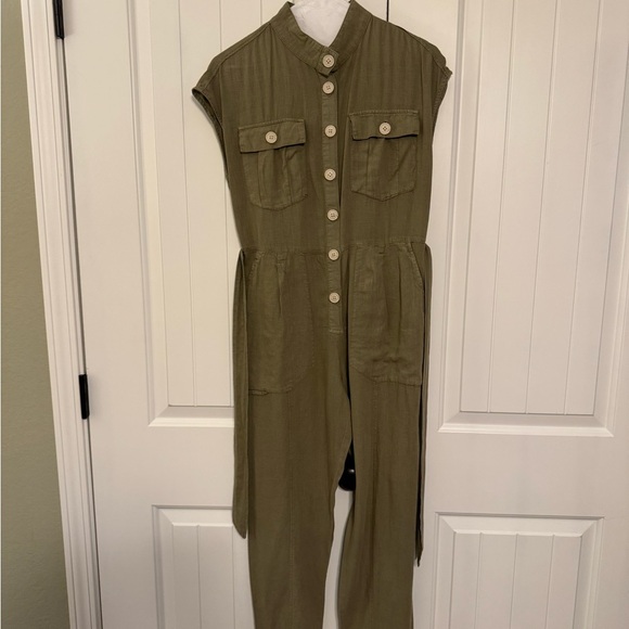 Zara Linen belted jumpsuit - Picture 5 of 12